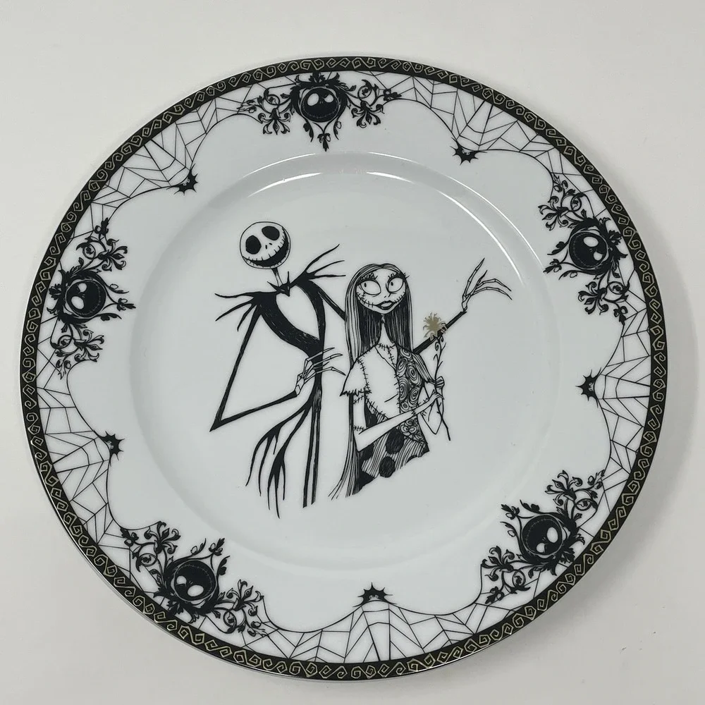 Nightmare Before Christmas‎ Jack & Sally Zrike 10.5″ Decorative Dinner Plate